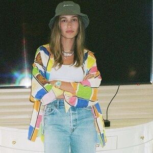 Siedres Anton Multicolor Square Printed Long Shirt Blouse